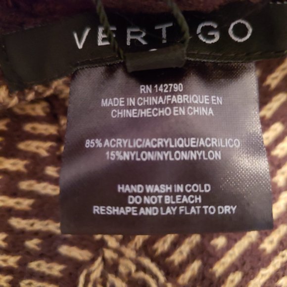 Vertigo Allover Print Fringe Kimono Cardigan NWT - Picture 7 of 16